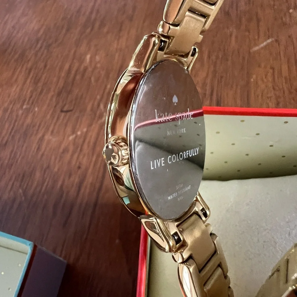 Kate Spade Gold Gramercy Watch 34mm circa 2015 - Picture 5 of 7
